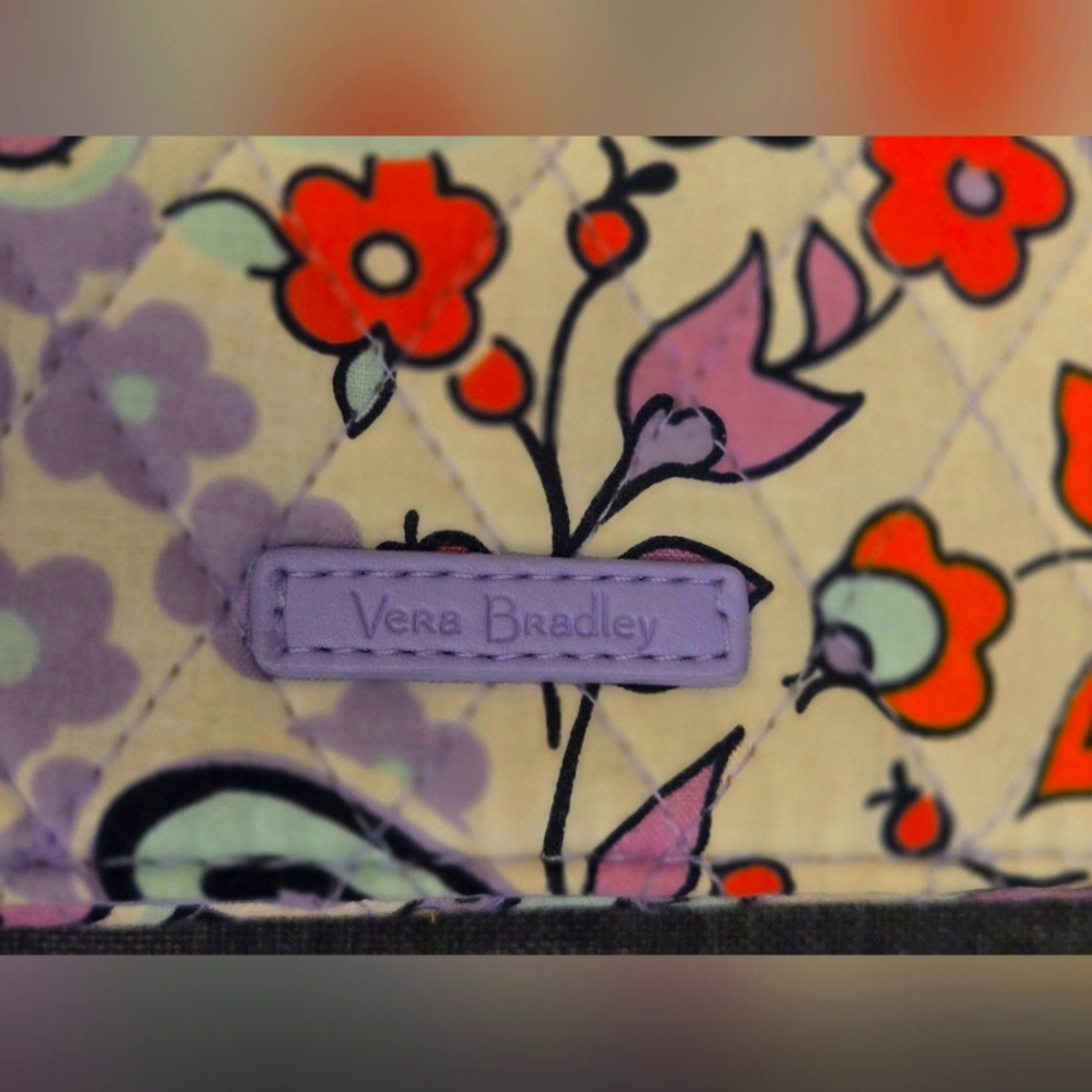 NWT Vera Bradley Quilted Cotton Paisley Wallet